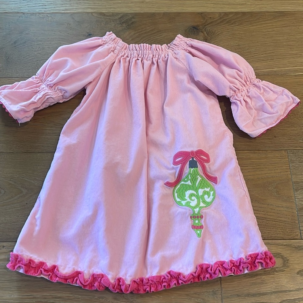 Southern Tots Corduroy Christmas Ornament Dress - 2T